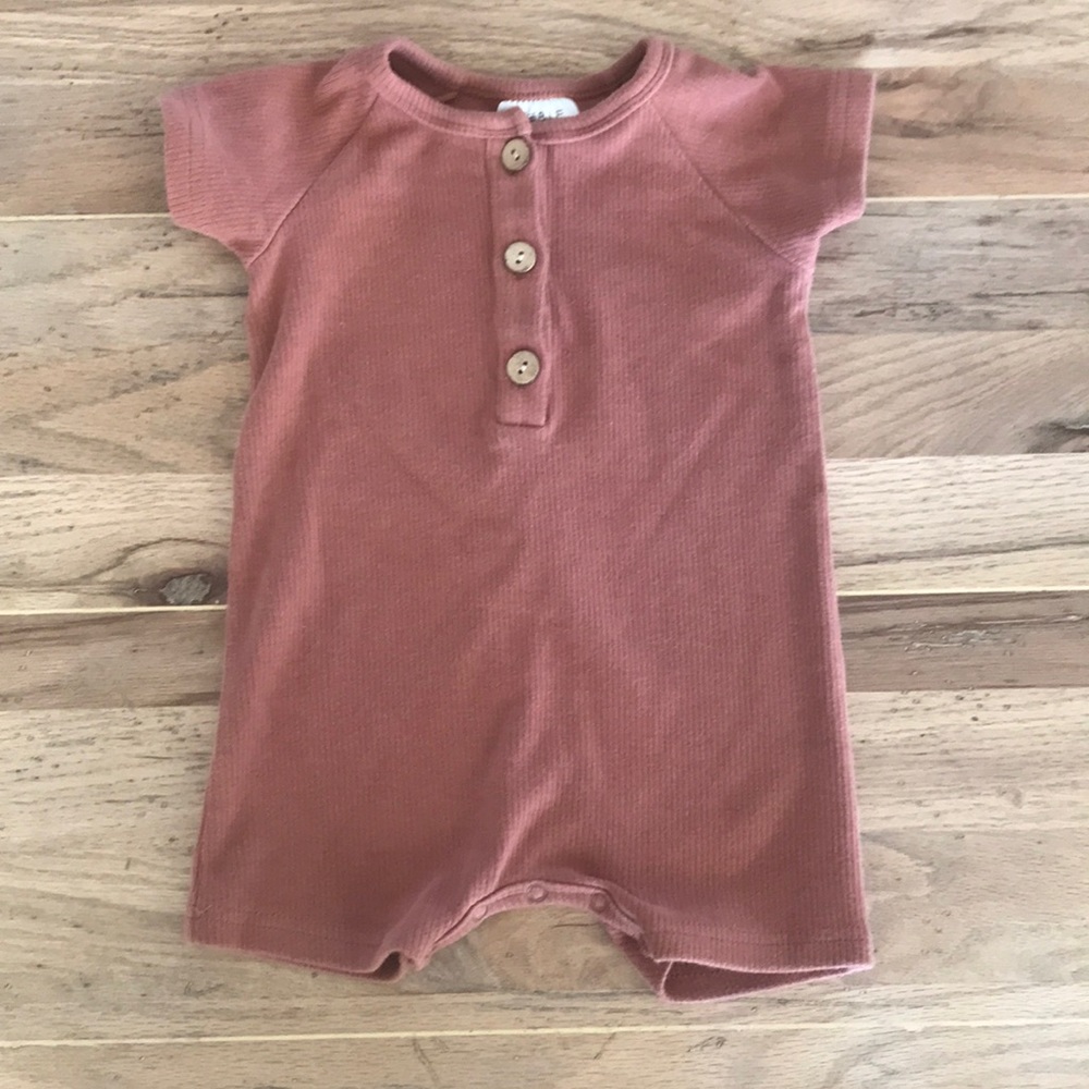 Mebie Romper in Dusty Rose 6-12 Months